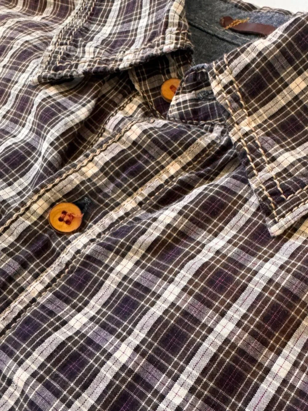 Weekend Favorite! Banana Republic Purple Plaid Button-Down Shirt